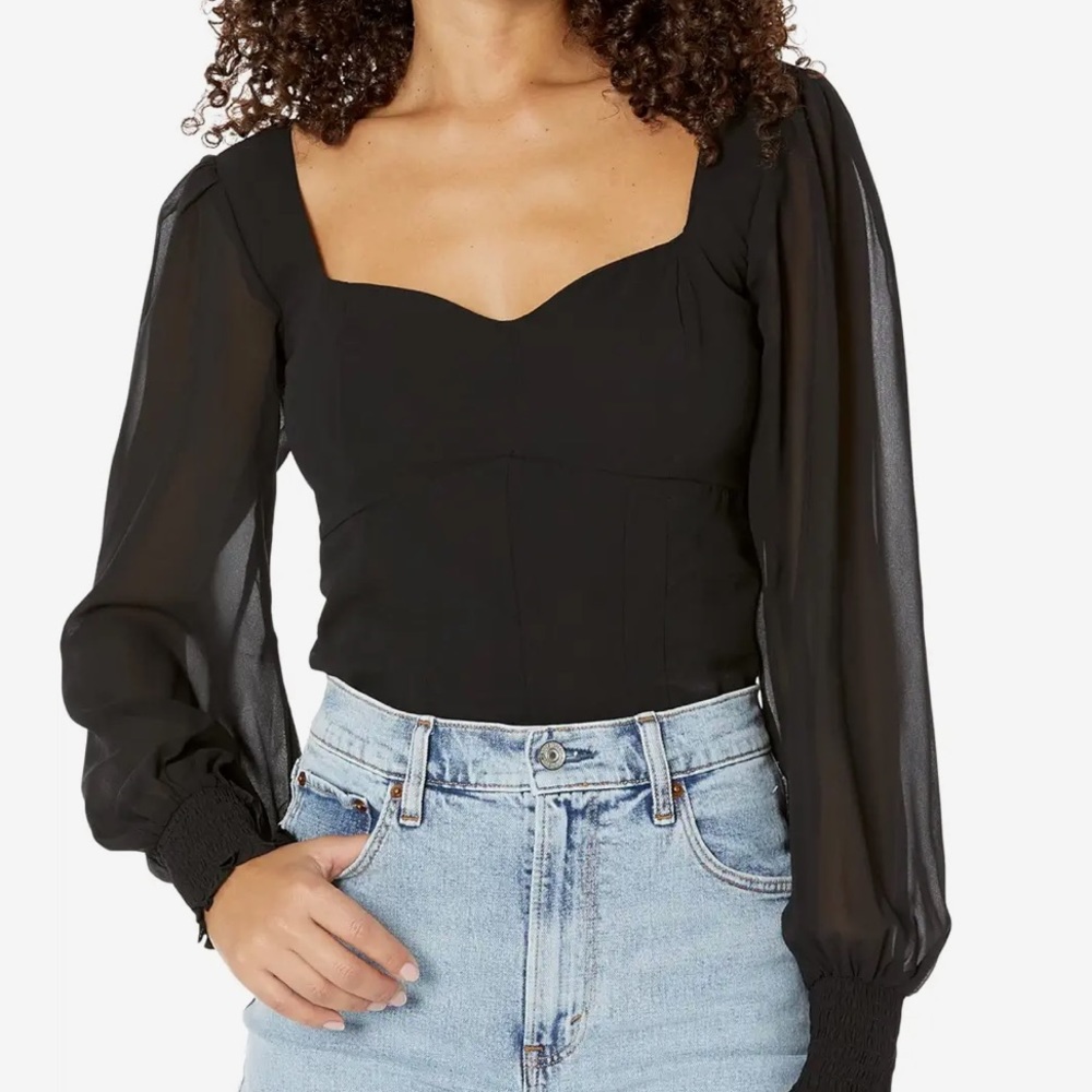 Abercrombie puff sleeve top